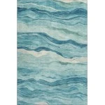 Addison Mayfield Teal AMF1246 - 8ft. Round Rug