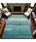 Addison Mayfield Teal AMF1254 9ft. x 12ft. Rect. Rug