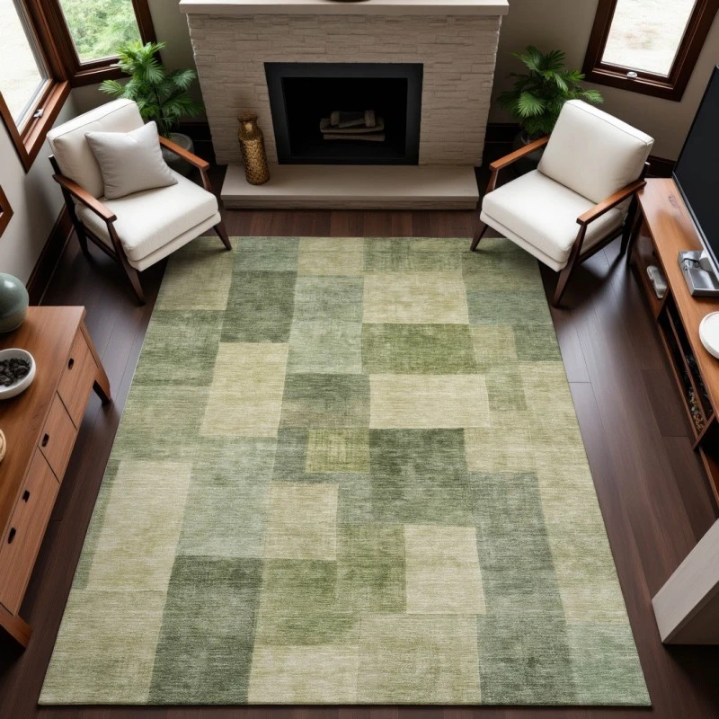 Addison Mayfield Green AMF1261 - 8ft. Round Rug