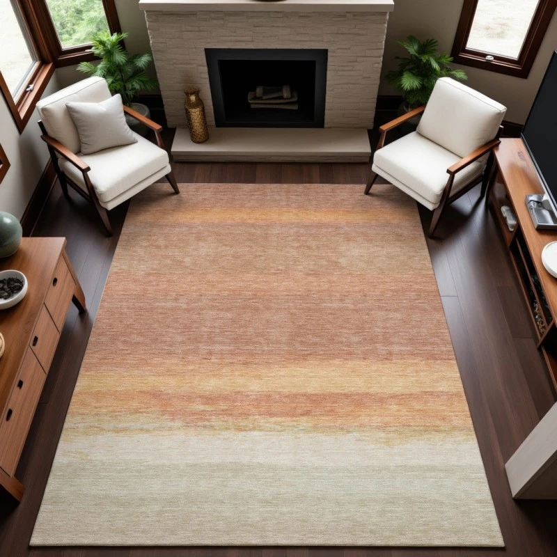 Addison Mayfield Orange AMF1272 5ft. x 7ft. 6in. Rect. Rug