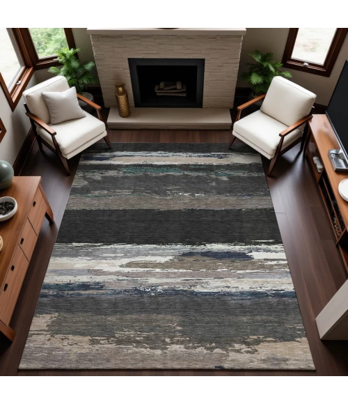 Addison Mayfield Black AMF1280 9ft. x 12ft. Rect. Rug
