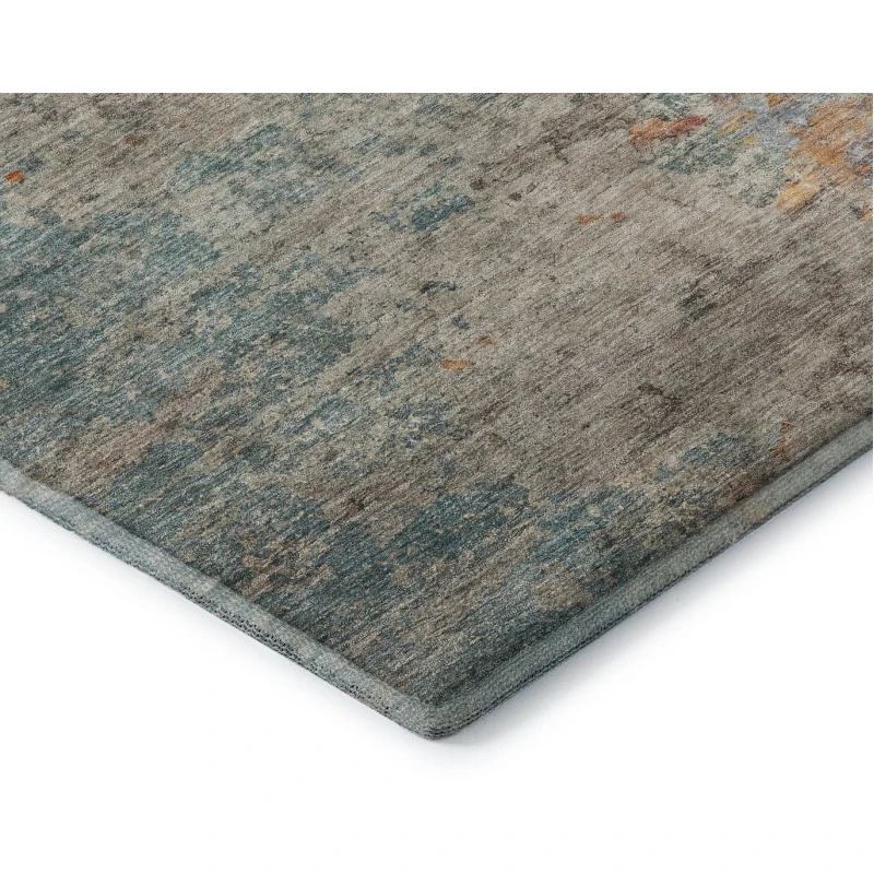 Addison Mayfield Teal AMF1297 - 8ft. Round Rug
