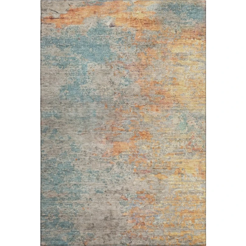 Addison Mayfield Teal AMF1297 - 8ft. Round Rug