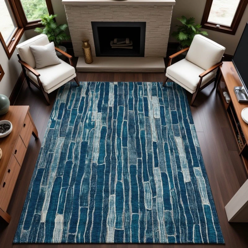 Addison Mayfield Blue AMF1301 8ft. x 10ft. Rect. Rug
