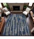 Addison Mayfield Blue AMF1301 2ft. 3in. x 7ft. 6in. Rect. Rug