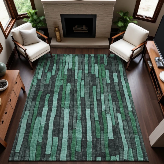 Addison Mayfield Green AMF1301 2ft. 3in. x 7ft. 6in. Rect. Rug