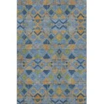Addison Mayfield Blue AMF1308 - 8ft. Round Rug