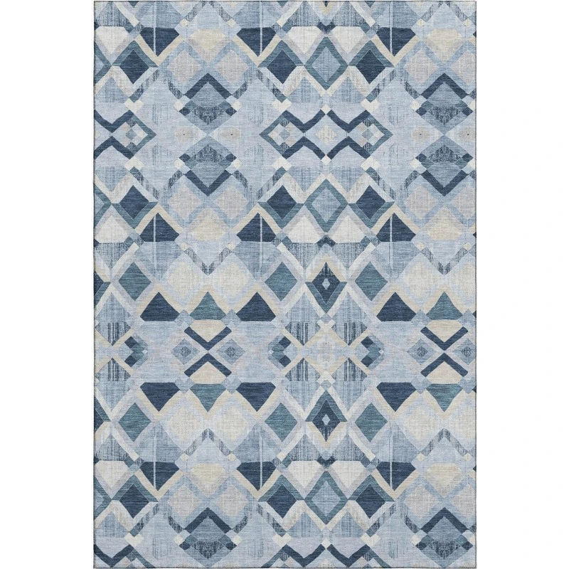 Addison Mayfield Blue AMF1308 - 8ft. Round Rug