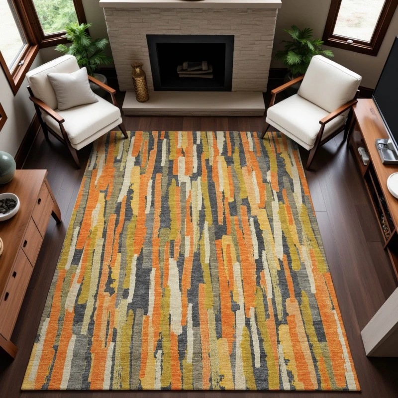 Addison Mayfield Orange AMF1314 8ft. x 10ft. Rect. Rug