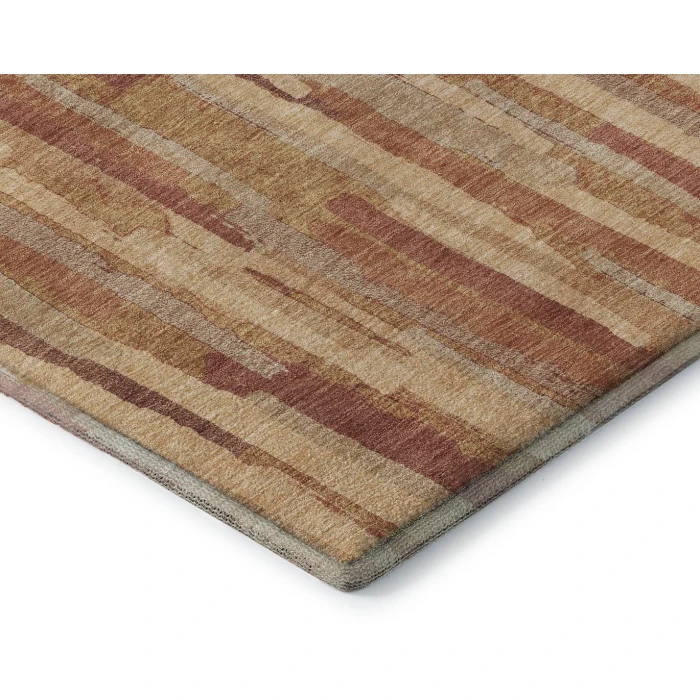 Addison Mayfield Orange AMF1314 - 8ft. Round Rug