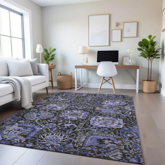 Addison Mayfield Purple AMF1320 5ft. x 7ft. 6in. Rect. Rug