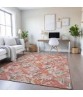 Addison Mayfield Orange AMF1326 - 8ft. Round Rug