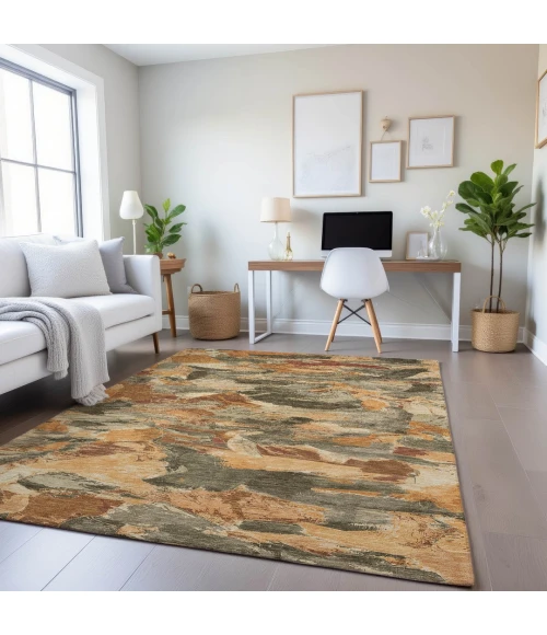 Addison Mayfield Orange AMF1344 5ft. x 7ft. 6in. Rect. Rug