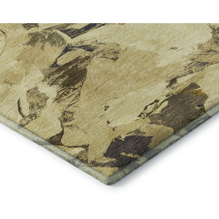 Addison Mayfield Gold AMF1344 - 8ft. Round Rug