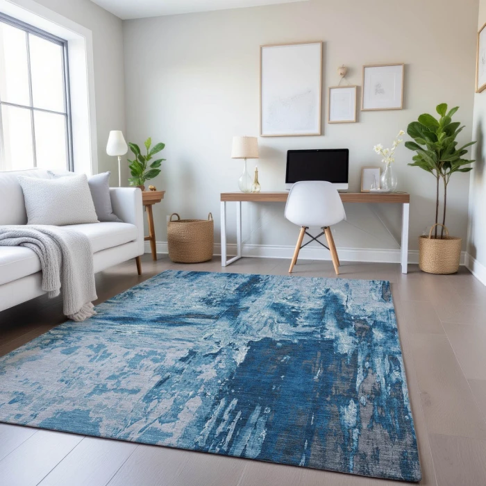 Addison Mayfield Blue AMF1350 2ft. 3in. x 7ft. 6in. Rect. Rug