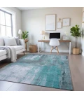 Addison Mayfield Teal AMF1350 - 8ft. Round Rug