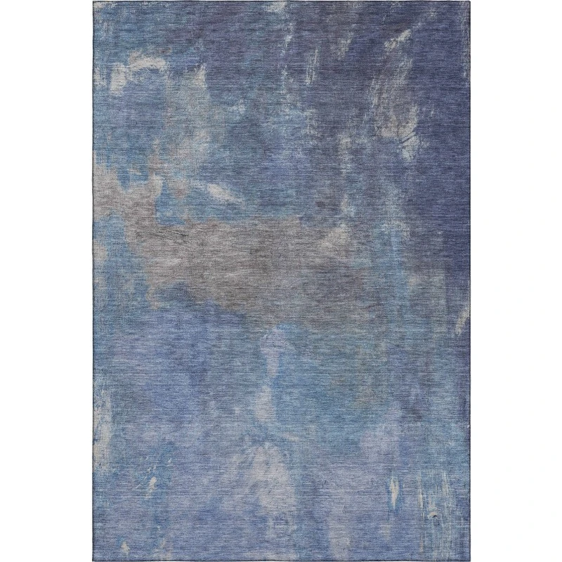 Addison Mayfield Blue AMF1363 - 8ft. Round Rug