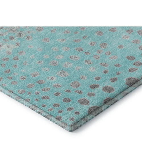 Addison Mayfield Teal AMF1366 - 8ft. Round Rug
