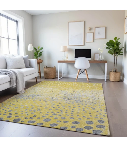 Addison Mayfield Gold AMF1366 - 8ft. Round Rug