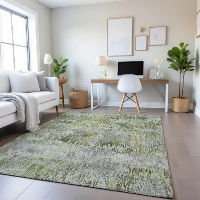 Addison Mayfield Green AMF1377 2ft. 3in. x 7ft. 6in. Rect. Rug