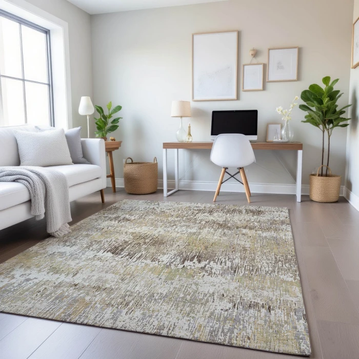 Addison Mayfield Ivory AMF1377 - 8ft. Round Rug