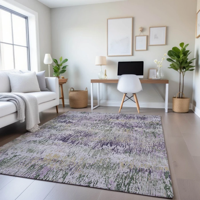 Addison Mayfield Purple AMF1377 5ft. x 7ft. 6in. Rect. Rug