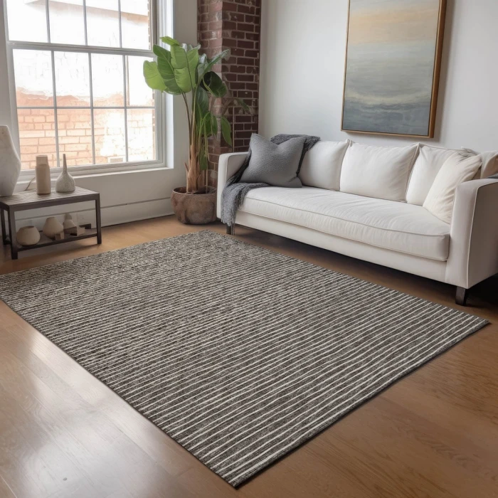Addison Mayfield Brown AMF138 - 8ft. Round Rug