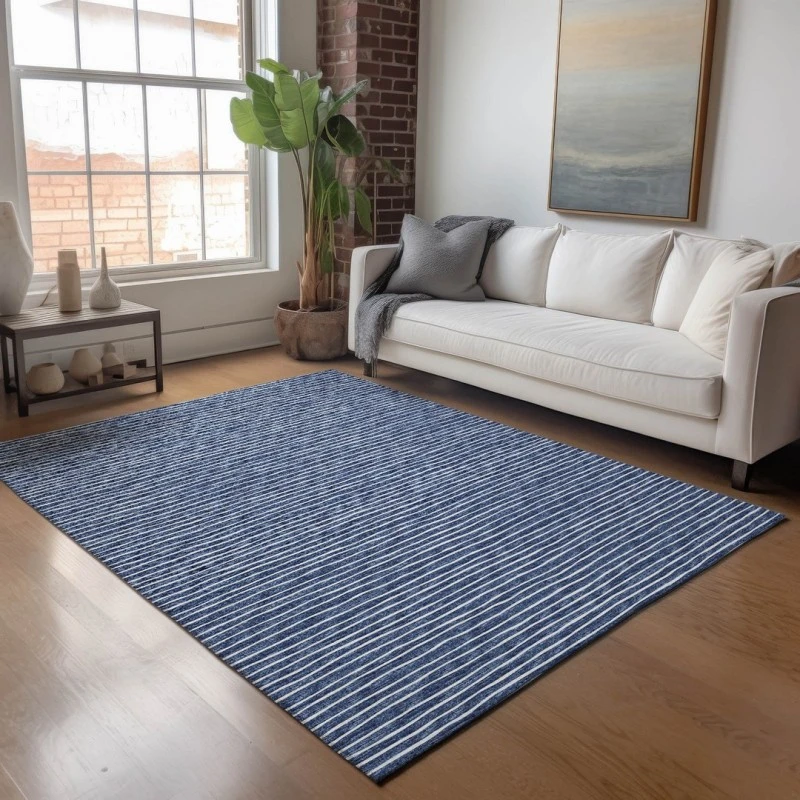 Addison Mayfield Blue AMF138 - 8ft. Round Rug