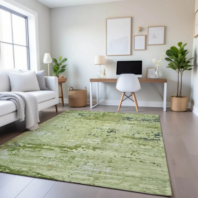 Addison Mayfield Green AMF1393 - 8ft. Round Rug