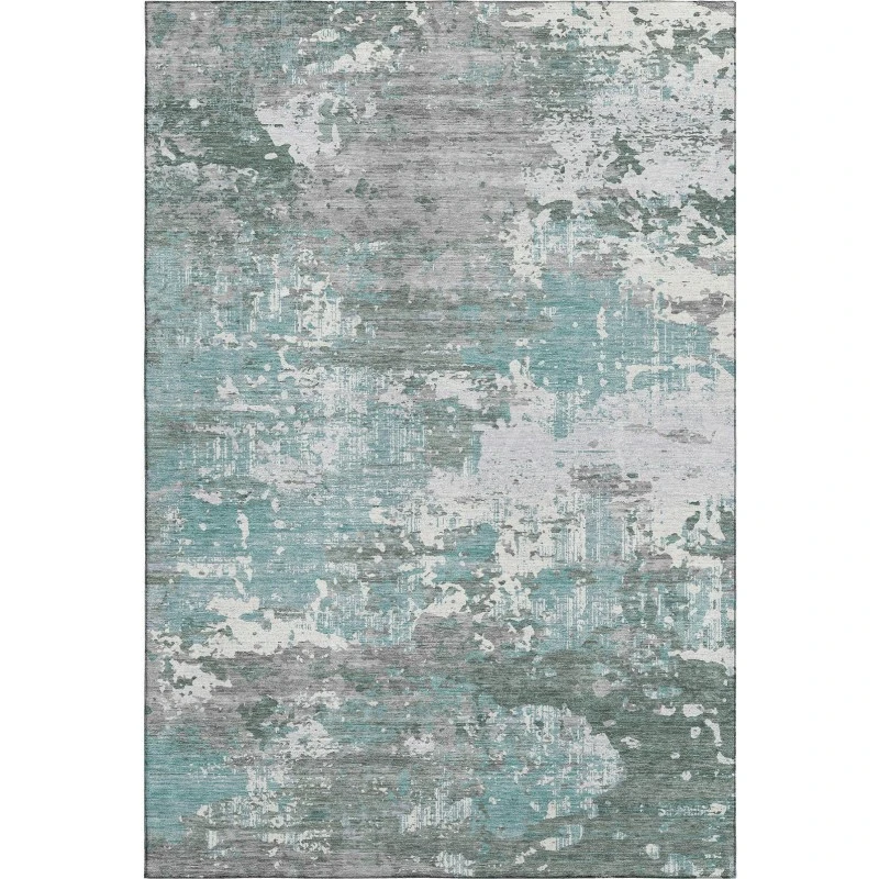 Addison Mayfield Blue AMF1393 - 8ft. Round Rug