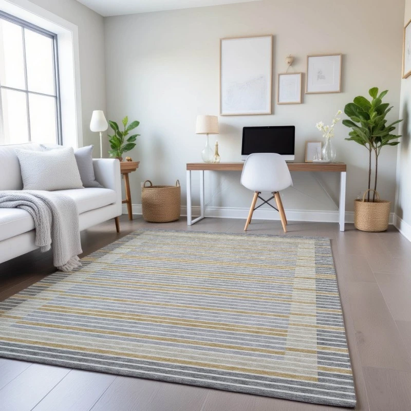 Addison Mayfield Gray AMF1398 - 8ft. Round Rug