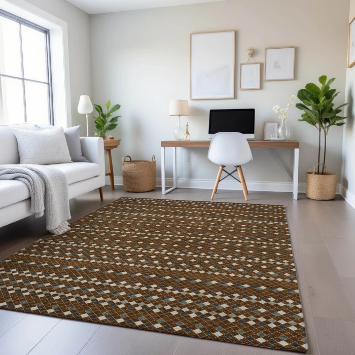 Addison Mayfield Brown AMF1408 9ft. x 12ft. Rect. Rug