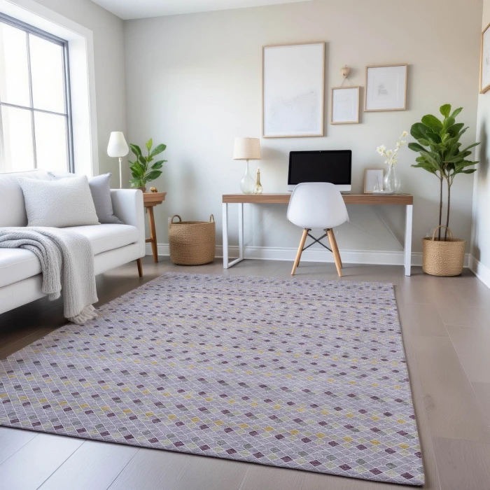 Addison Mayfield Purple AMF1408 5ft. x 7ft. 6in. Rect. Rug