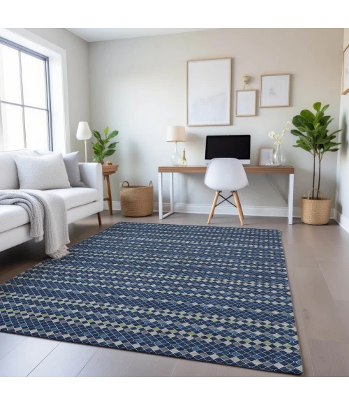 Addison Mayfield Blue AMF1408 2ft. 3in. x 7ft. 6in. Rect. Rug