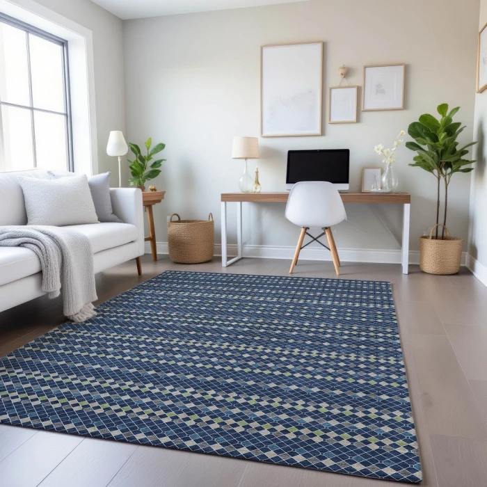 Addison Mayfield Blue AMF1408 9ft. x 12ft. Rect. Rug