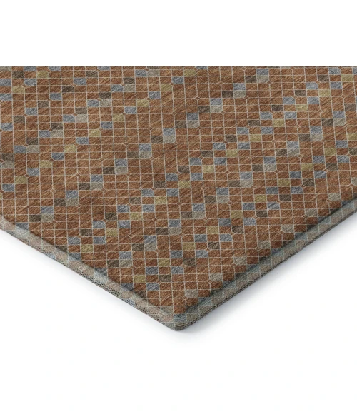 Addison Mayfield Orange AMF1408 - 8ft. Round Rug