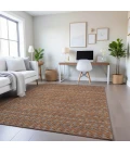Addison Mayfield Orange AMF1408 - 8ft. Round Rug