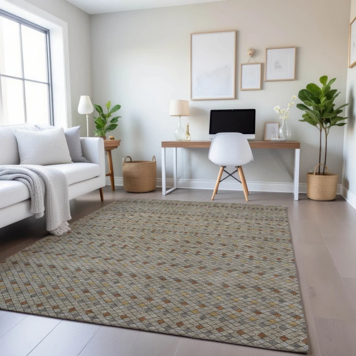 Addison Mayfield Brown AMF1408 8ft. x 10ft. Rect. Rug