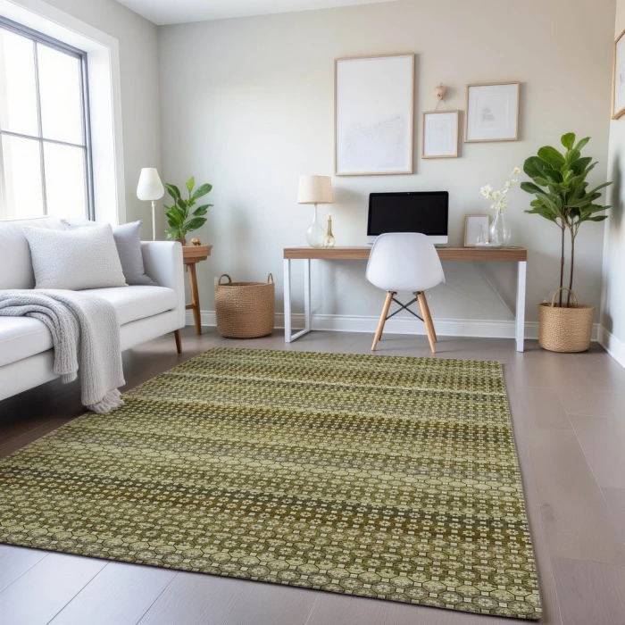 Addison Mayfield Green AMF1419 5ft. x 7ft. 6in. Rect. Rug