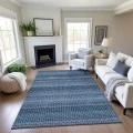 Addison Mayfield Blue AMF1419 - 8ft. Round Rug