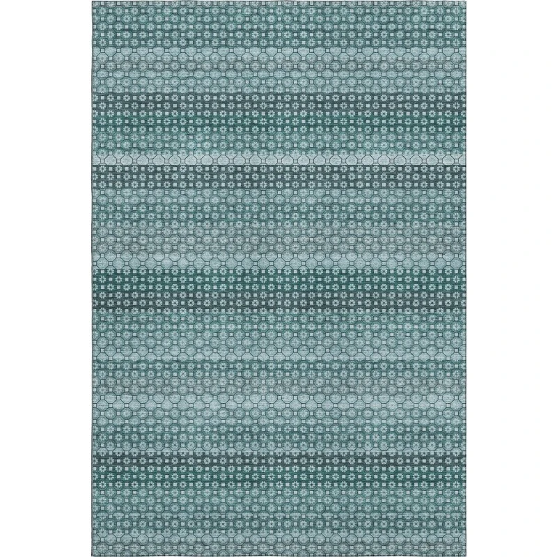 Addison Mayfield Teal AMF1419 5ft. x 7ft. 6in. Rect. Rug