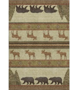 Addison Mayfield Beige AMF141 - 8ft. Round Rug