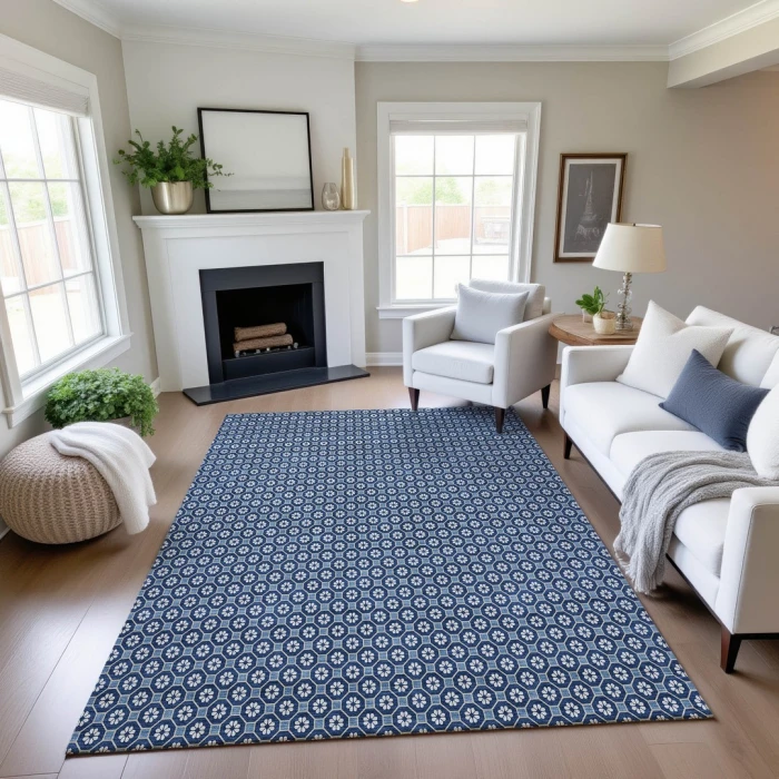 Addison Mayfield Blue AMF1428 2ft. 3in. x 7ft. 6in. Rect. Rug
