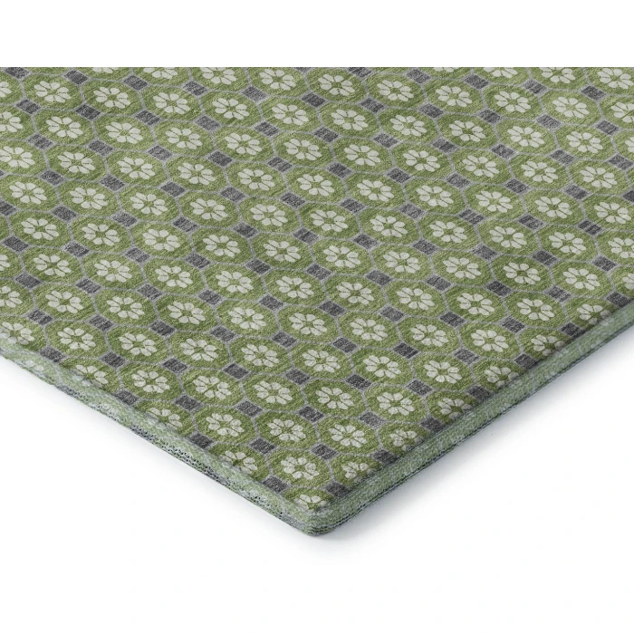 Addison Mayfield Green AMF1428 - 8ft. Round Rug