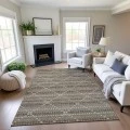 Addison Mayfield Brown AMF1436 - 8ft. Round Rug