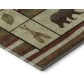 Addison Mayfield Red AMF143 - 8ft. Round Rug