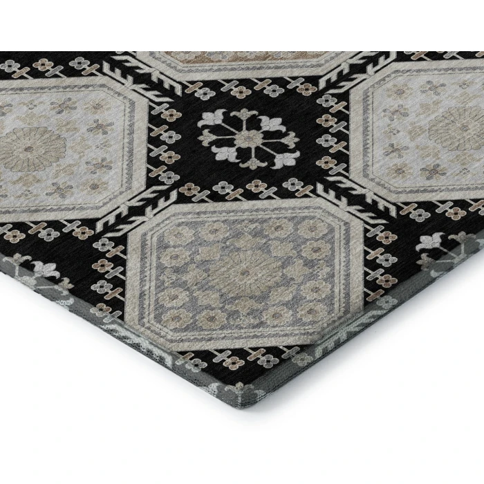 Addison Mayfield Black AMF1442 2ft. 3in. x 7ft. 6in. Rect. Rug