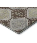 Addison Mayfield Brown AMF1442 - 8ft. Round Rug