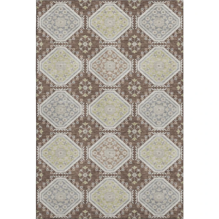 Addison Mayfield Brown AMF1442 - 8ft. Round Rug