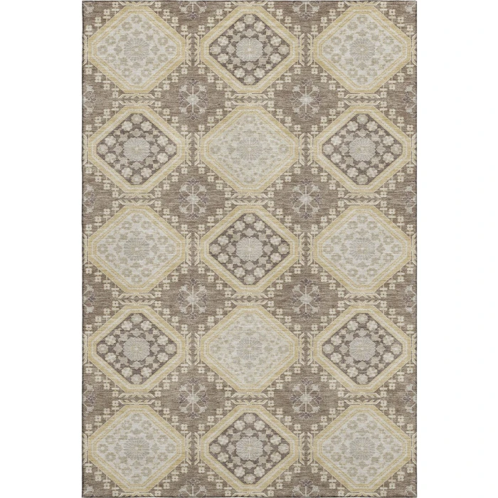 Addison Mayfield Brown AMF1442 - 8ft. Round Rug